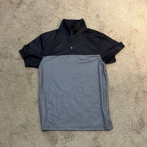 Black and grey golf polo